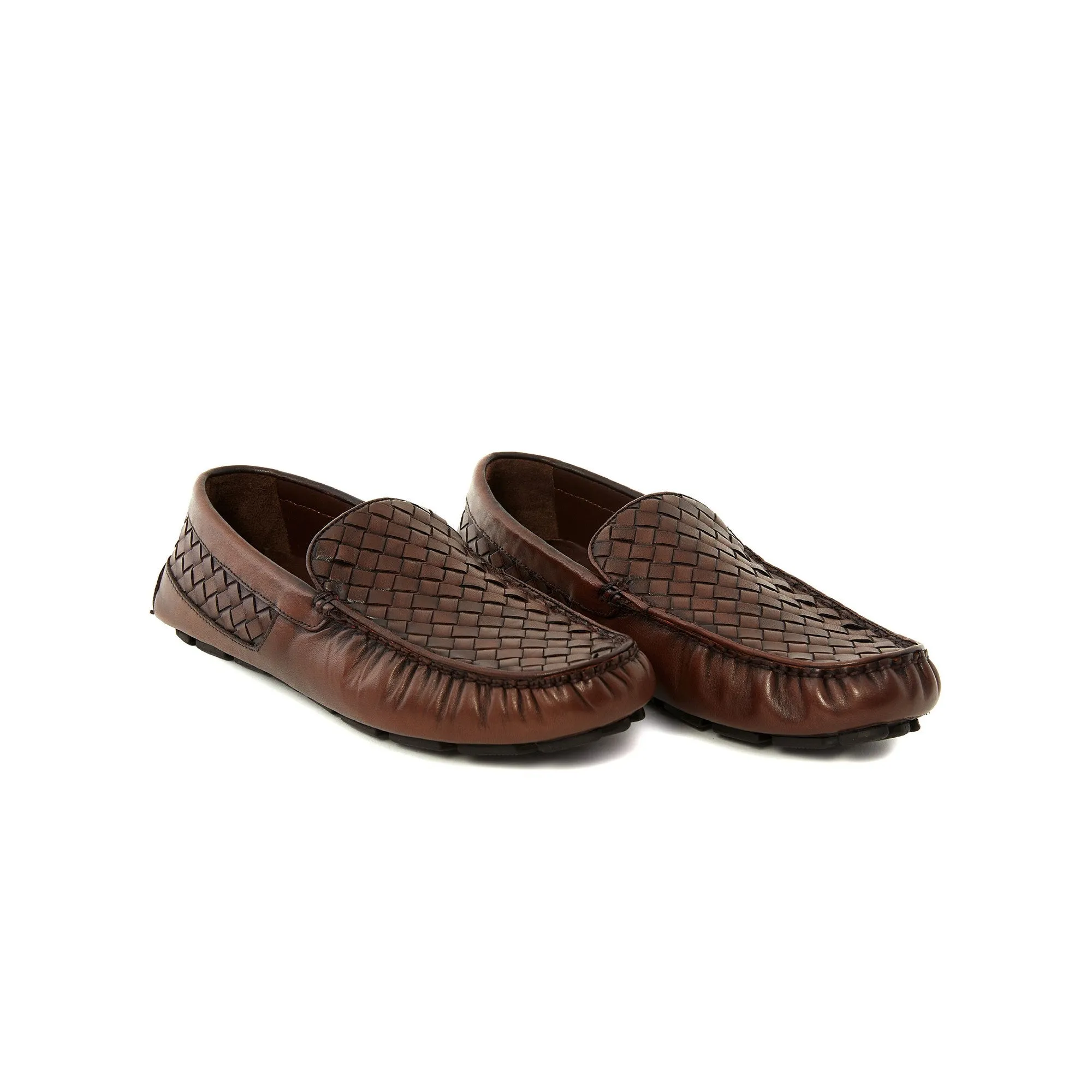 Men's Calf Leather handcrafted Driving Shoes M7012