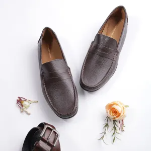 Mild Leather Driving Shoe - Brown