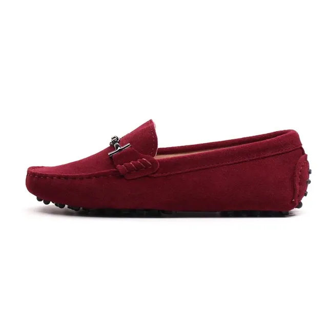 Nayah Women's Leather Driving Black Loafer