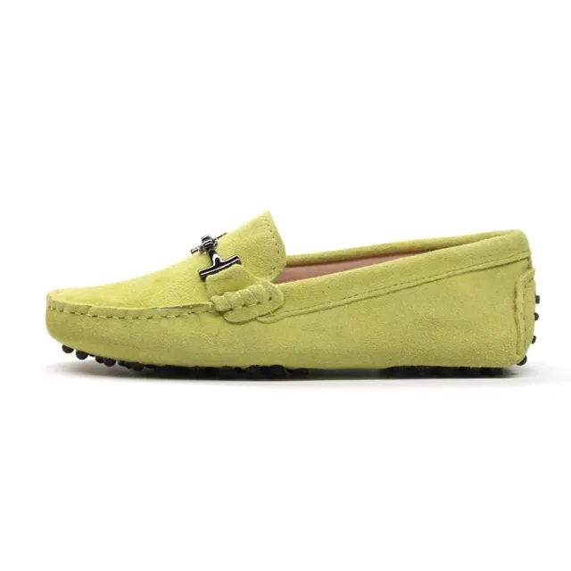 Nayah Women's Leather Driving Black Loafer