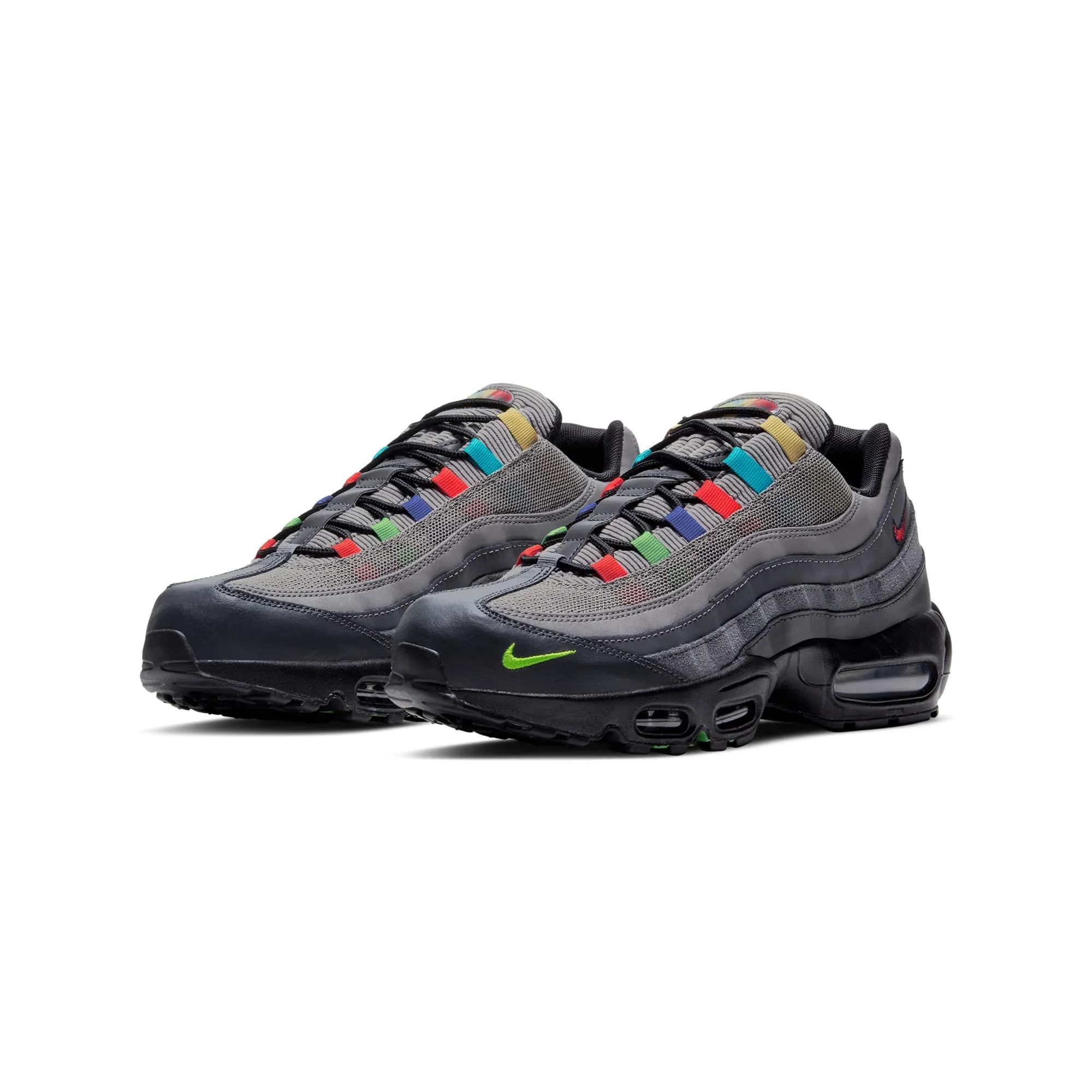 Nike Mens Air Max 95 E0I Shoes Light Charcoal/University Red
