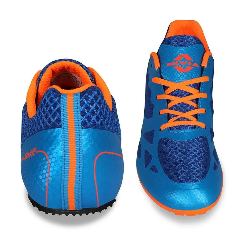 Nivia Spirit Running Spikes Track & Field Shoes Blue