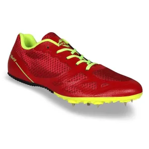 Nivia Spirit Running Spikes Track & Field Shoes Red
