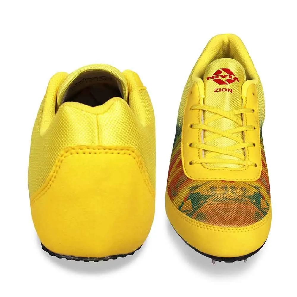 Nivia Zion-1 Spikes Track & Field Shoes Yellow (Kids)
