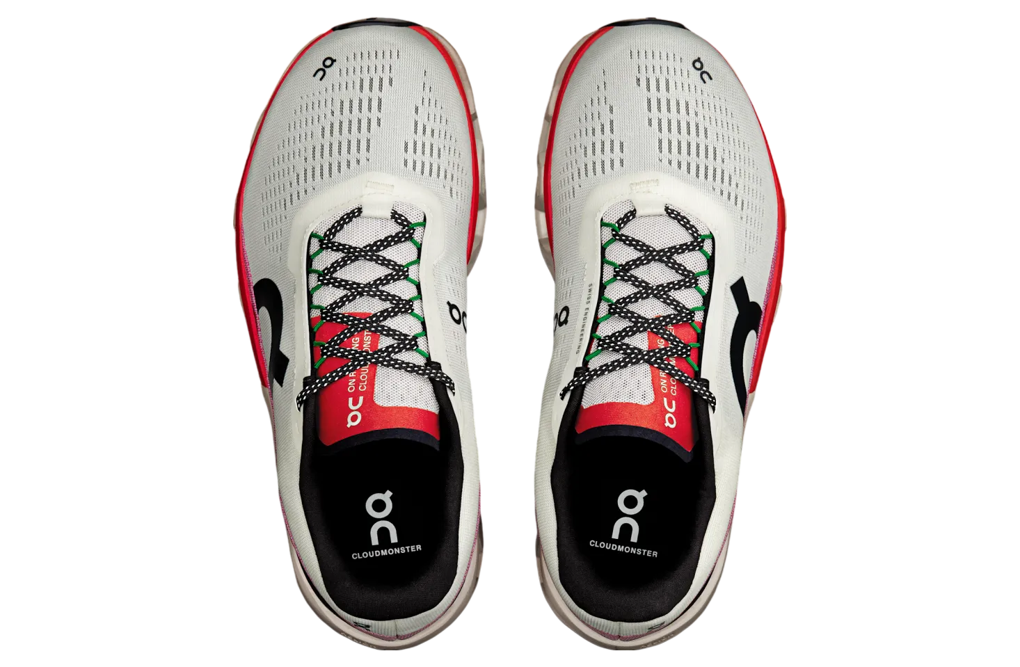 On Running Men's Cloudmonster 2 Shoes - Ivory / Silver