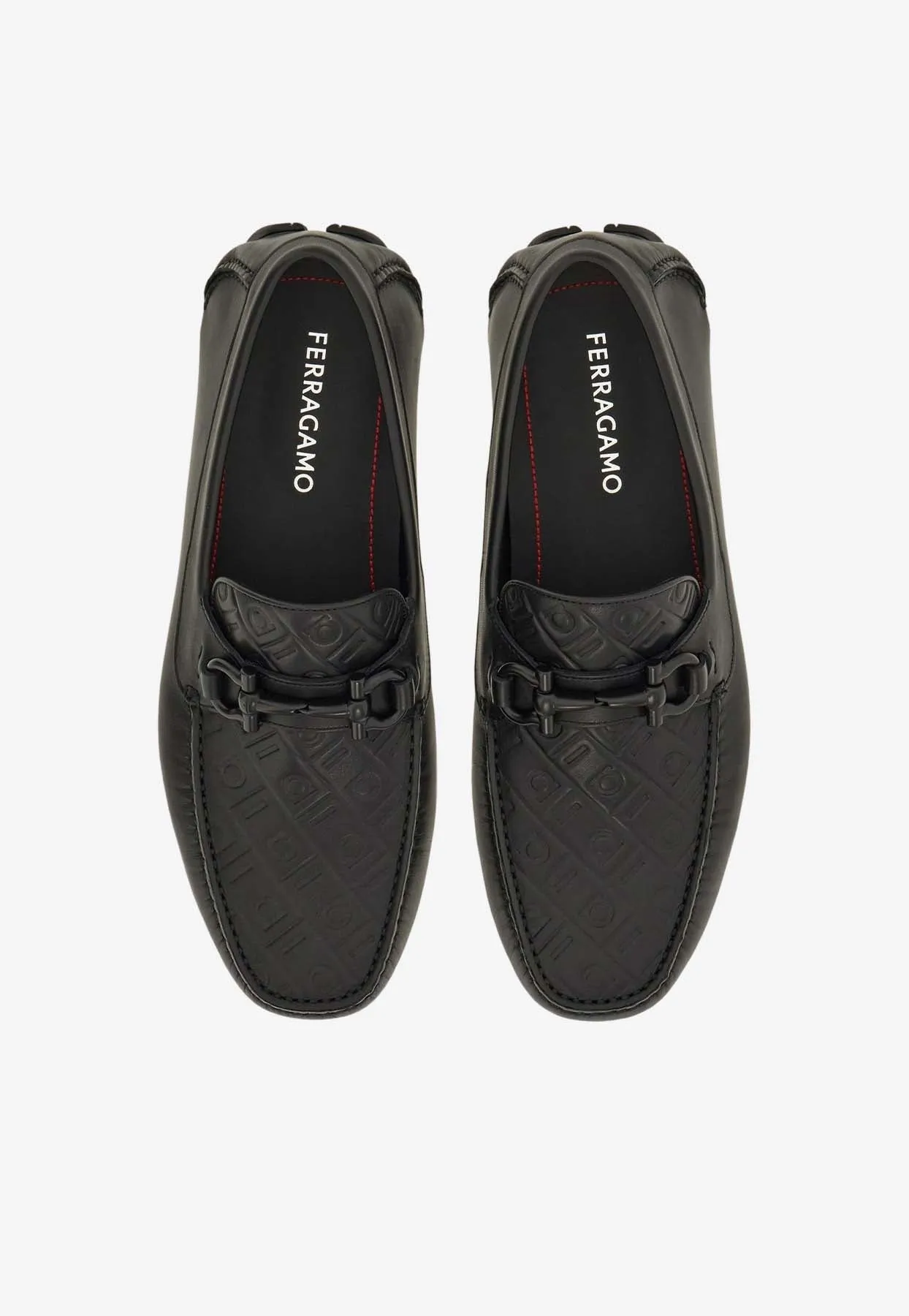 Parigi Gancini Jacquard Driving Loafers
