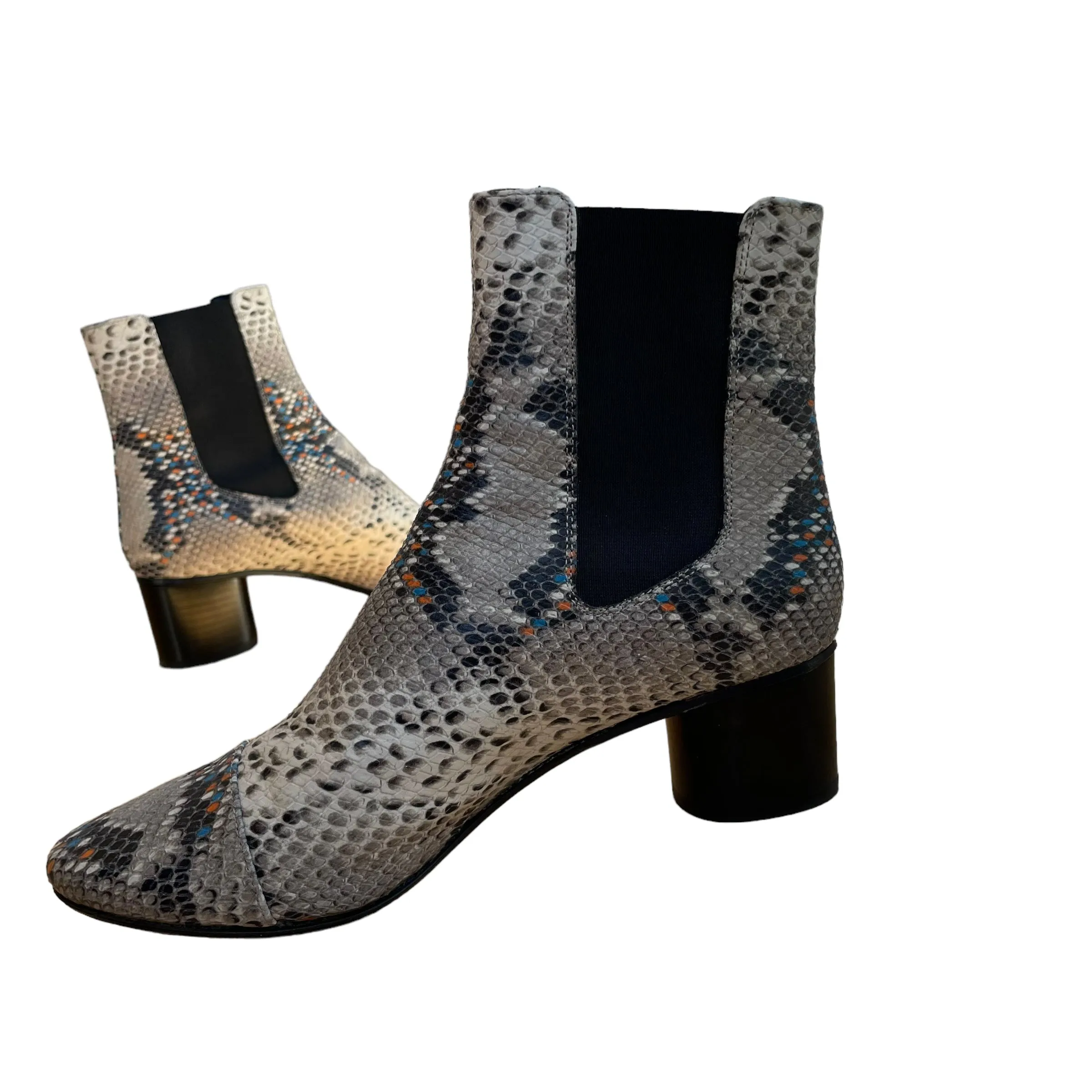Python Embossed Boots - 8