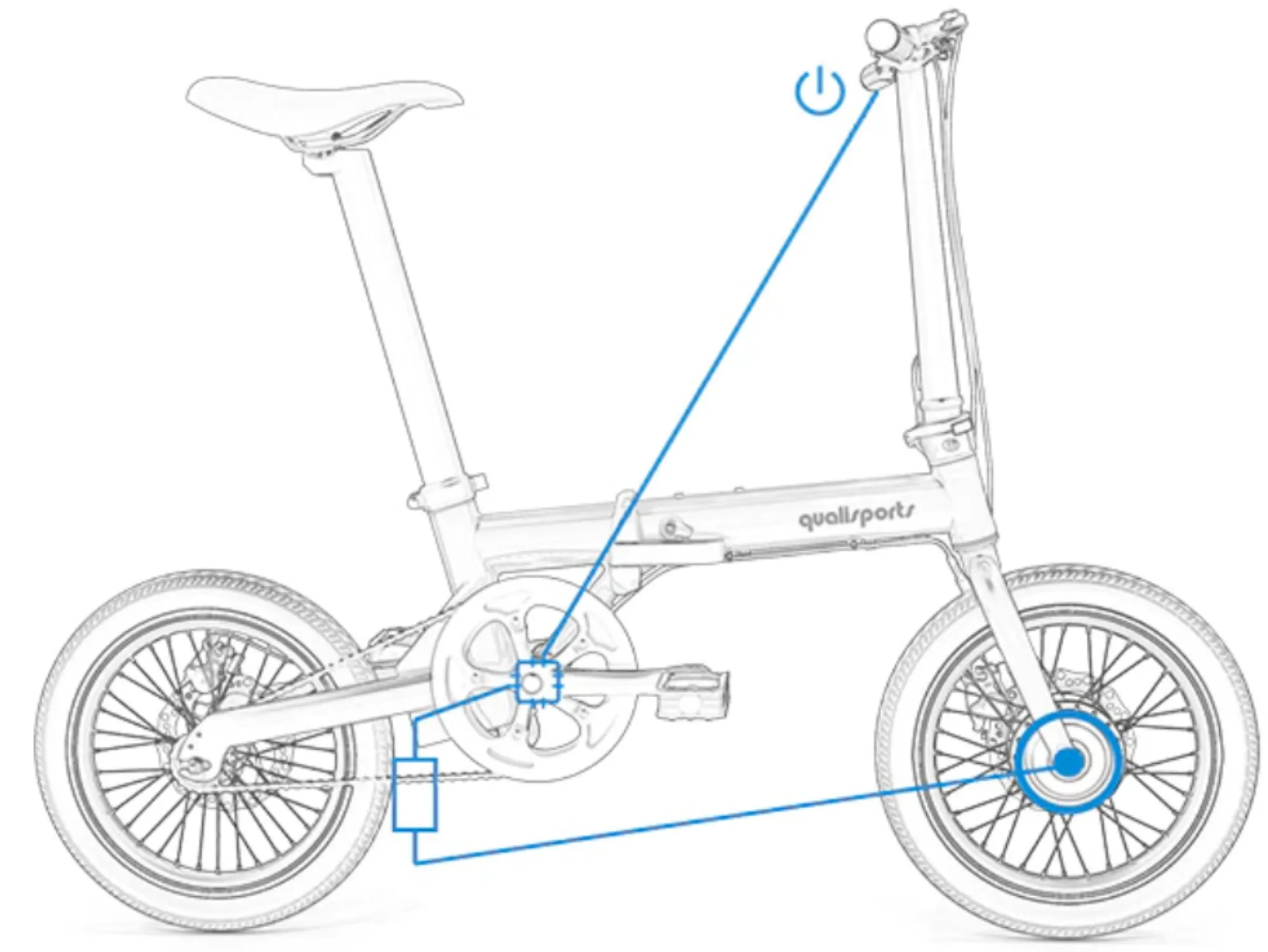 Qualisports 250W Nemo Folding Electric Bike