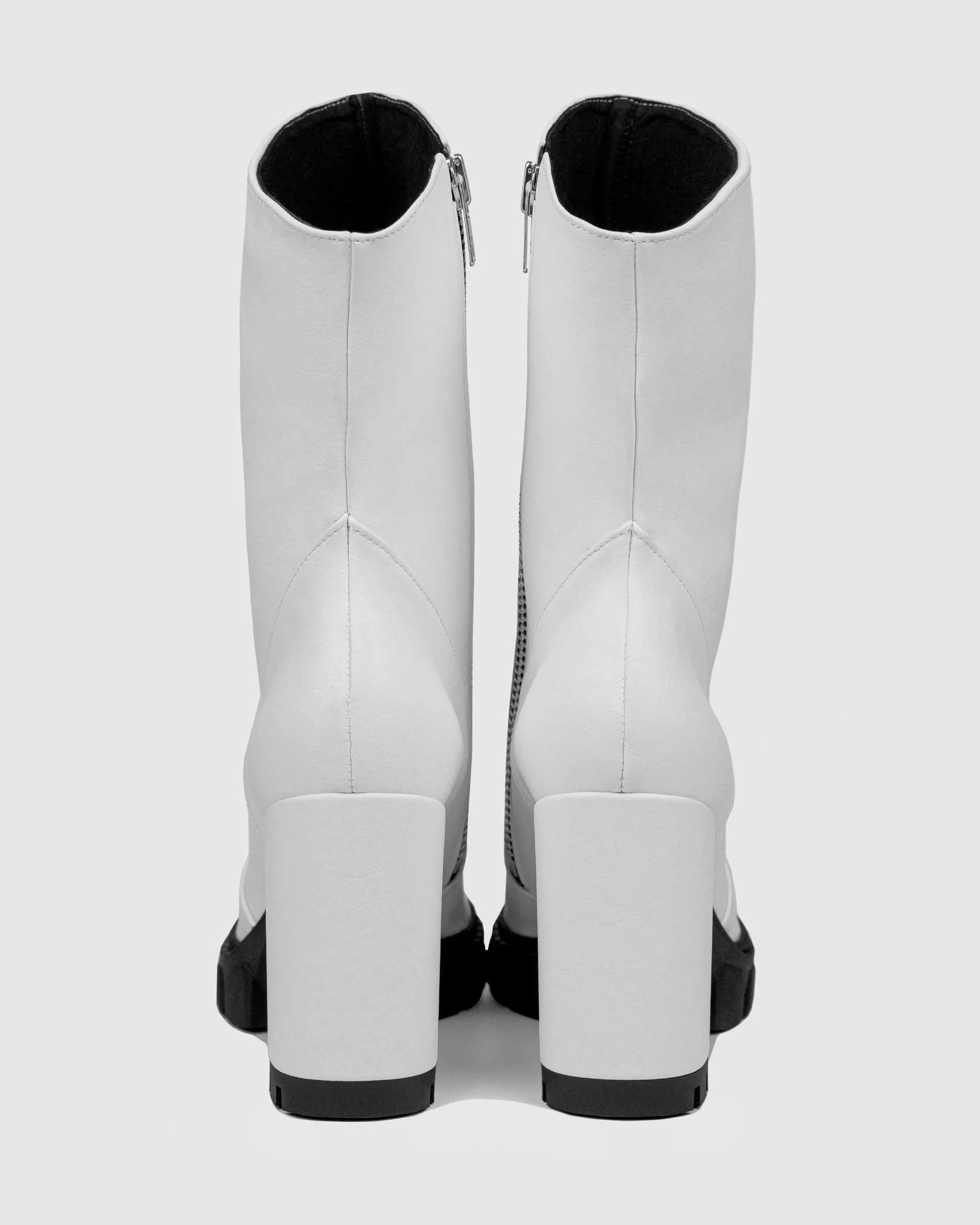 Ritual Women's Grape Vegan Leather Ankle Boots | White