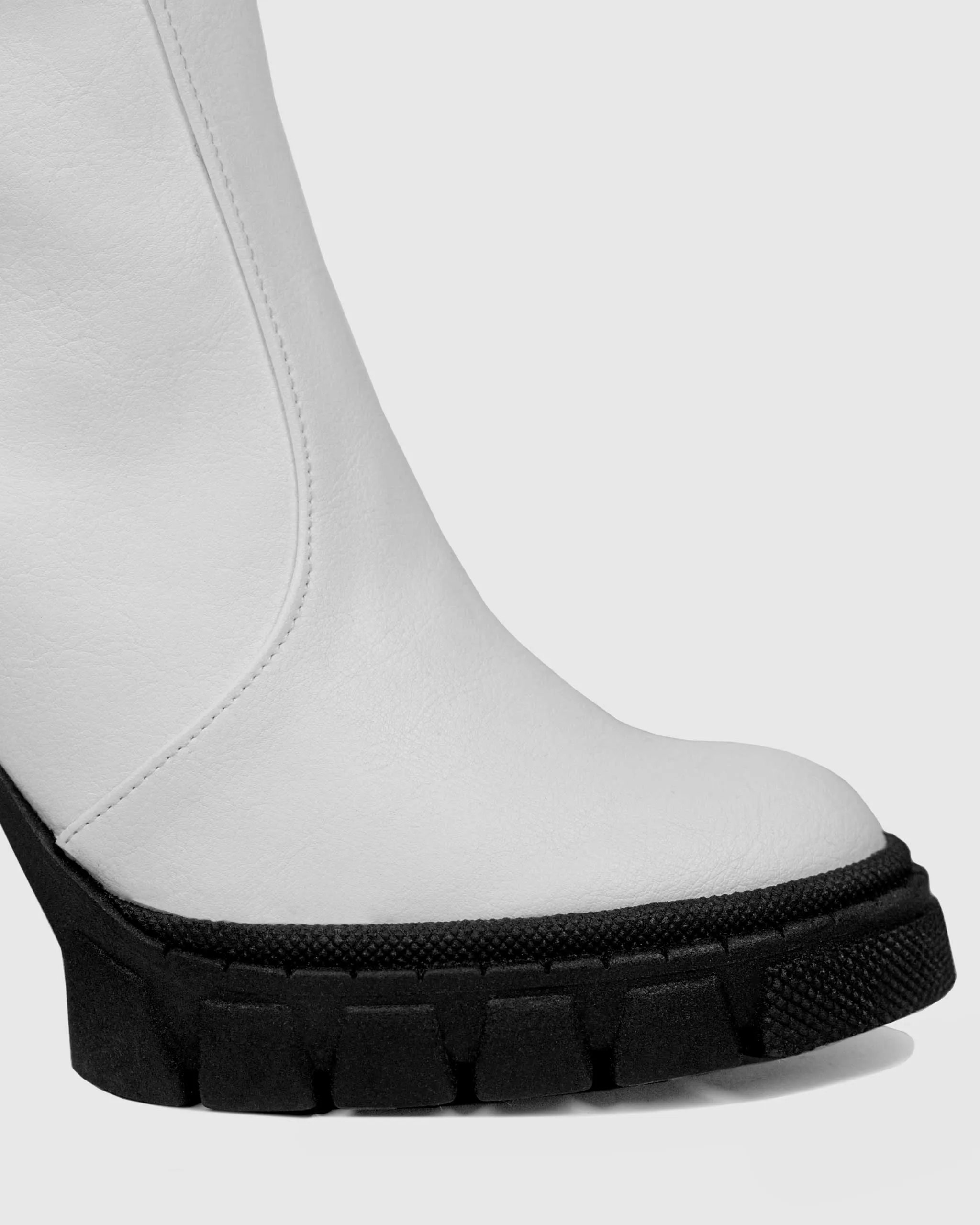 Ritual Women's Grape Vegan Leather Ankle Boots | White
