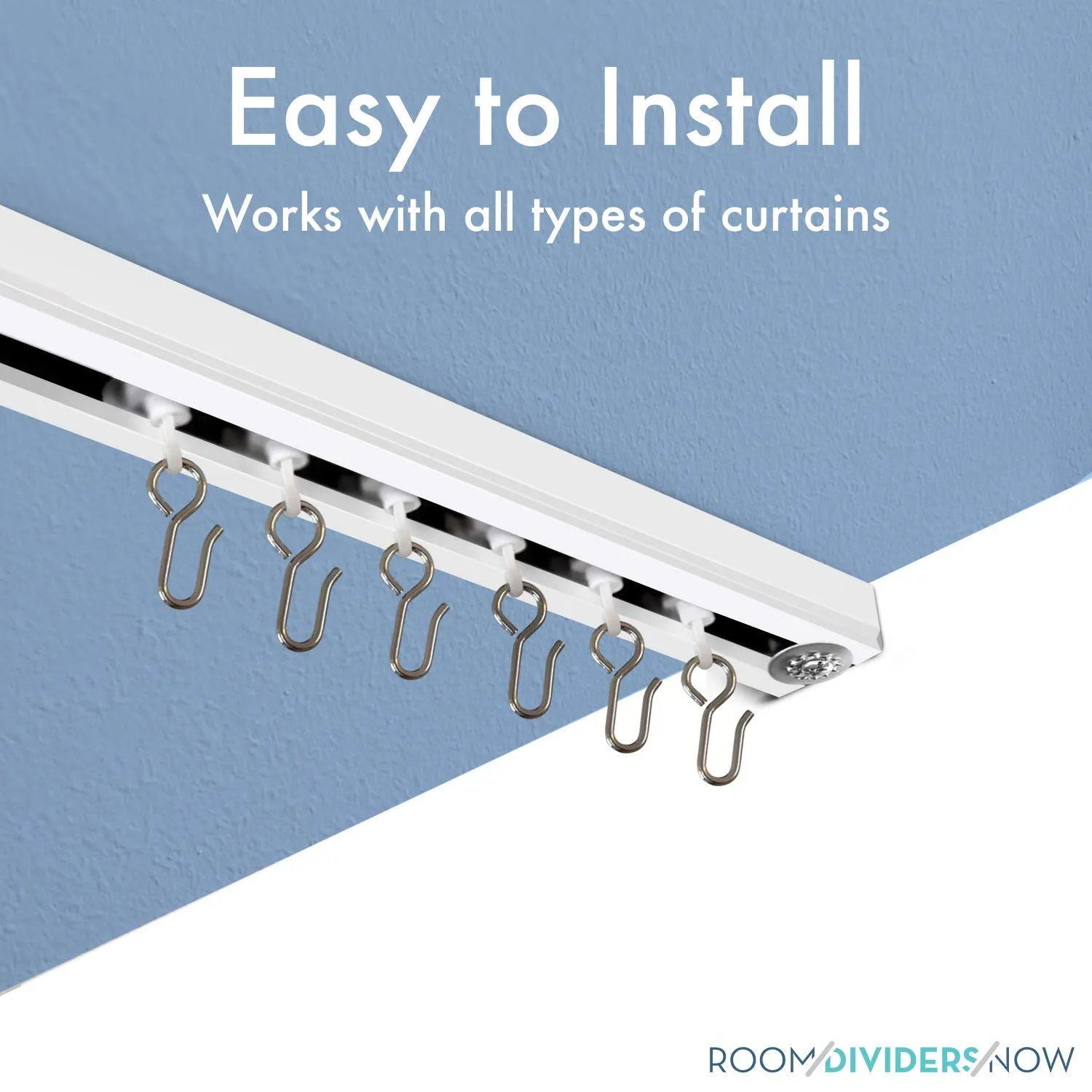 Room/Dividers/Now Corner Ceiling Track Set - 45 Degree Angle (Silver