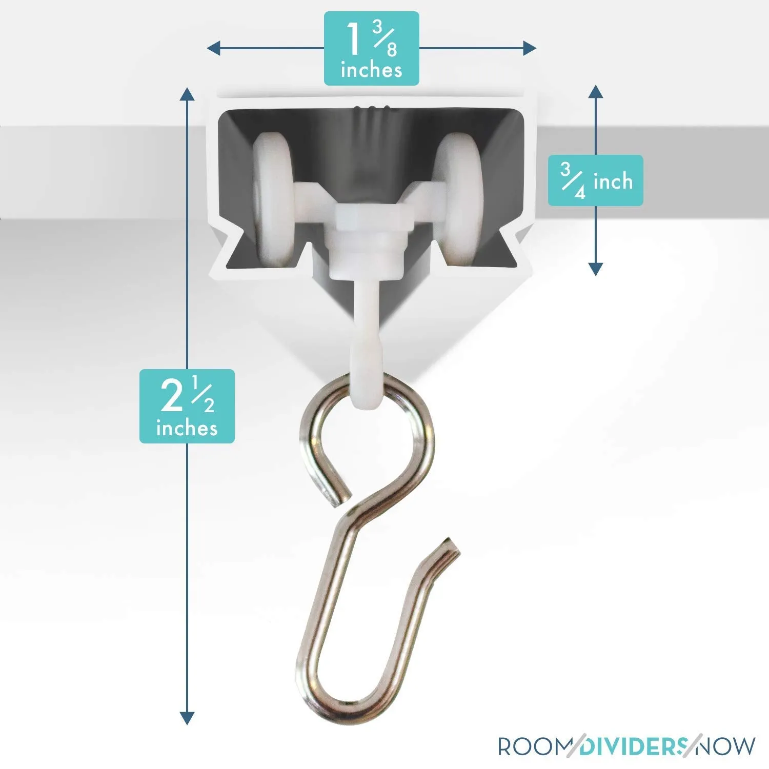 Room/Dividers/Now Corner Ceiling Track Set - 45 Degree Angle (Silver