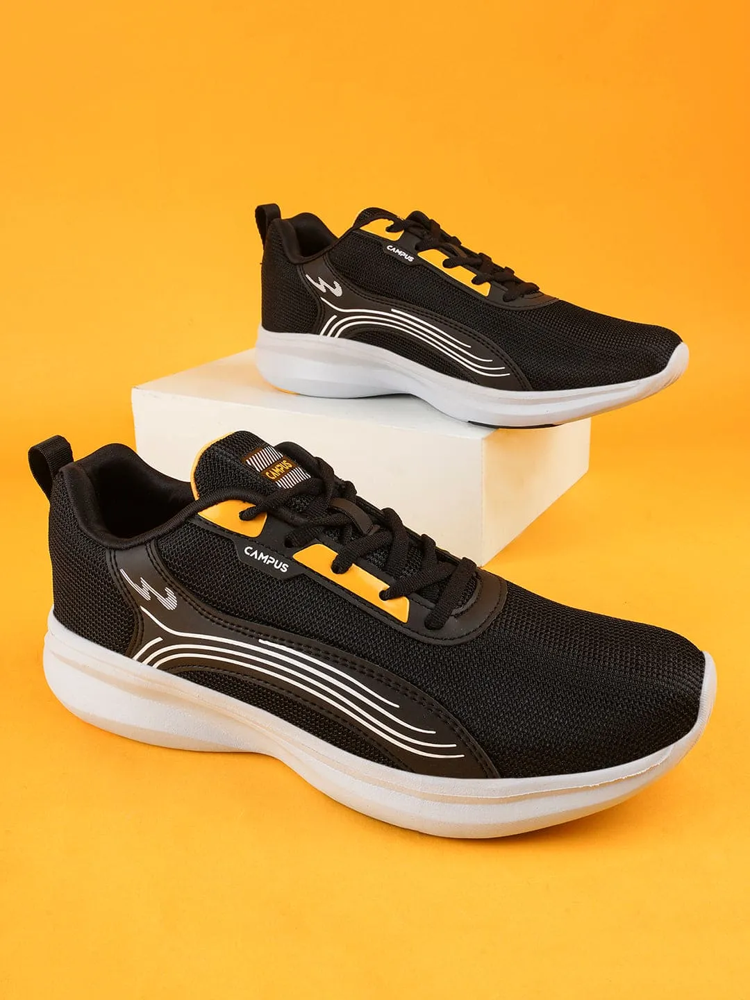 RUSH Black Men's Running Shoes
