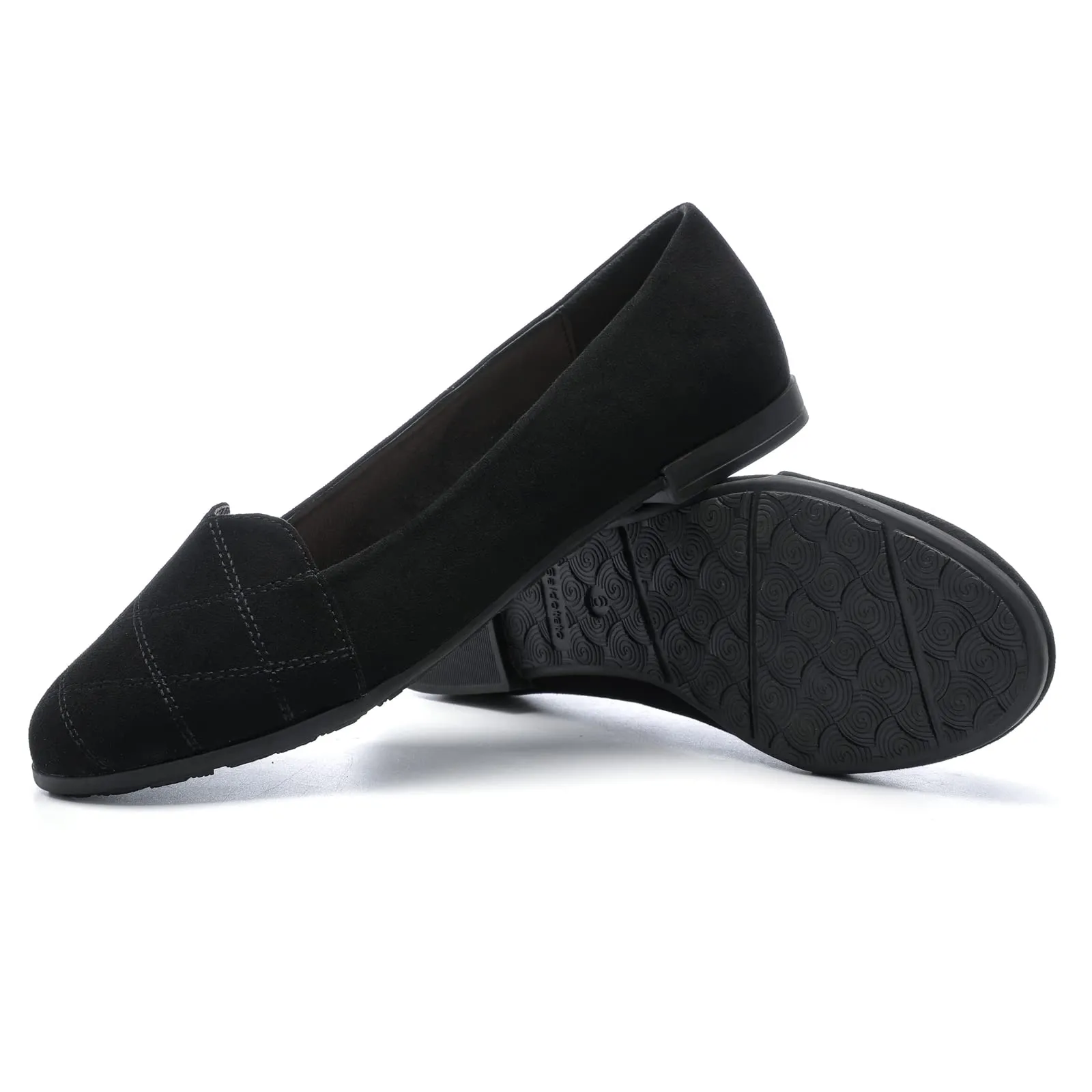 Saidoteto Women's Flats Dress Shoes Pointed Toe Comfortable Ballet Flat Dressy Shoes. Black Size 7.5 W220408