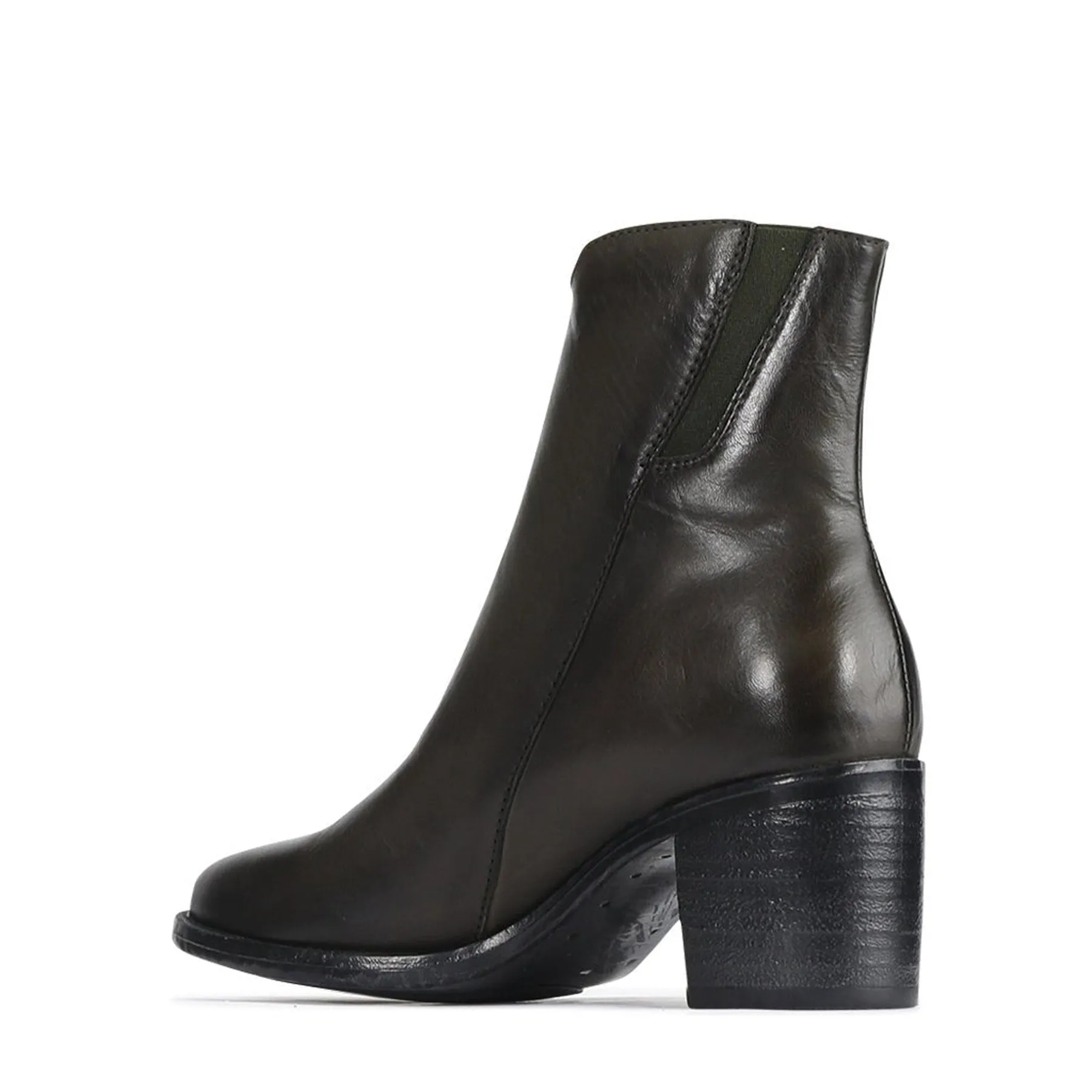 SERAPHIN LEATHER ZIP ANKLE BOOTS