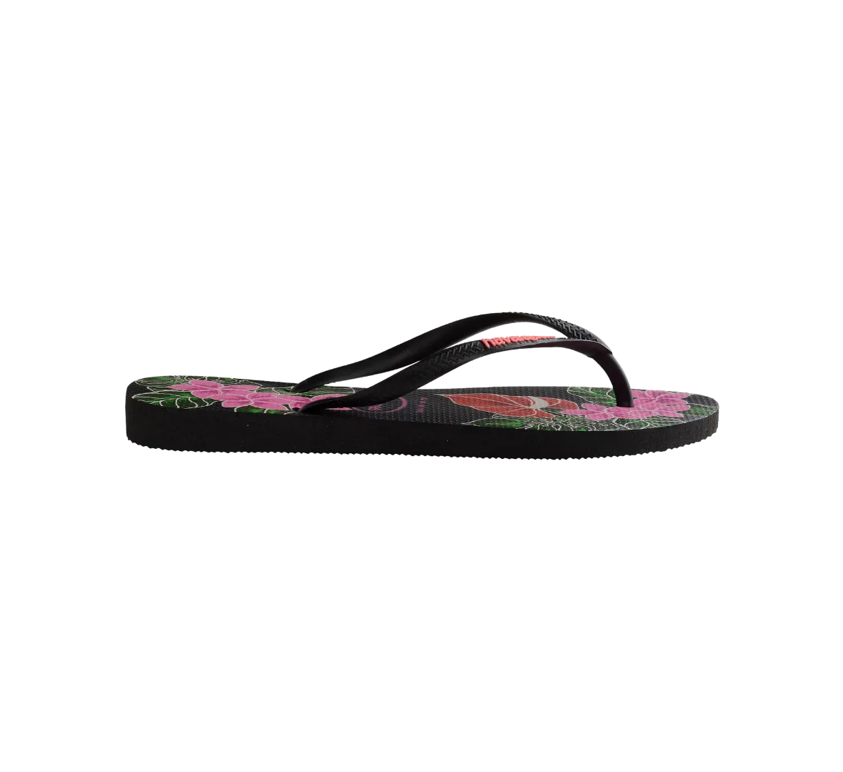 Slim Floral Flip Flops