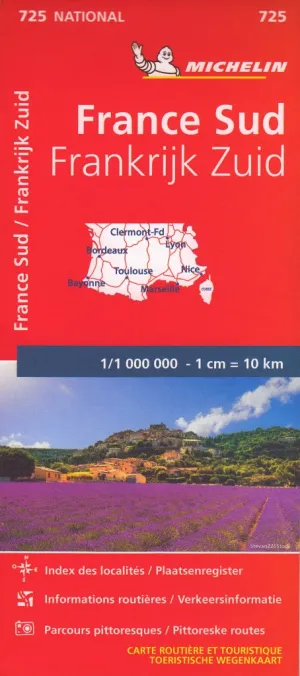 Southern France Michelin Map 725
