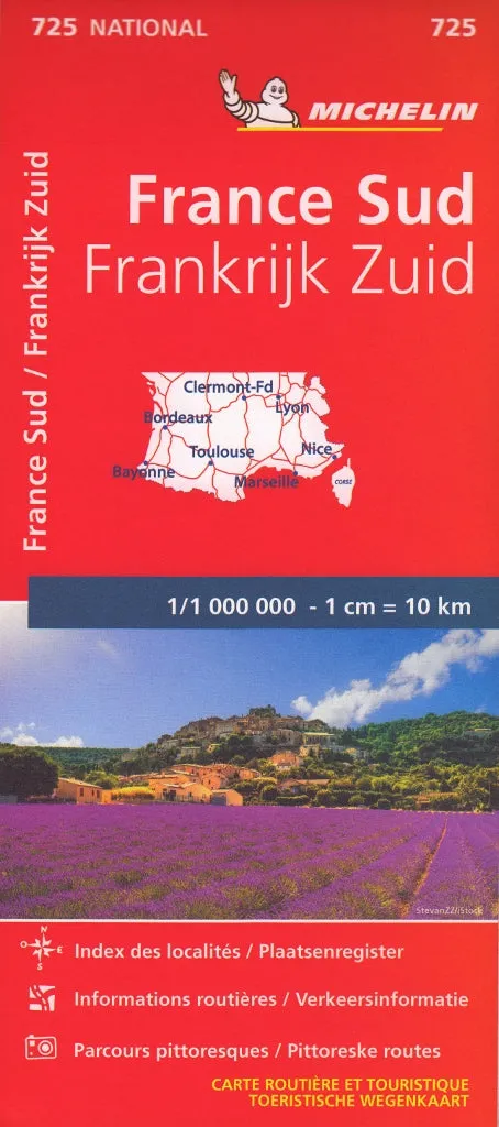 Southern France Michelin Map 725