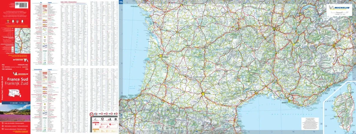 Southern France Michelin Map 725