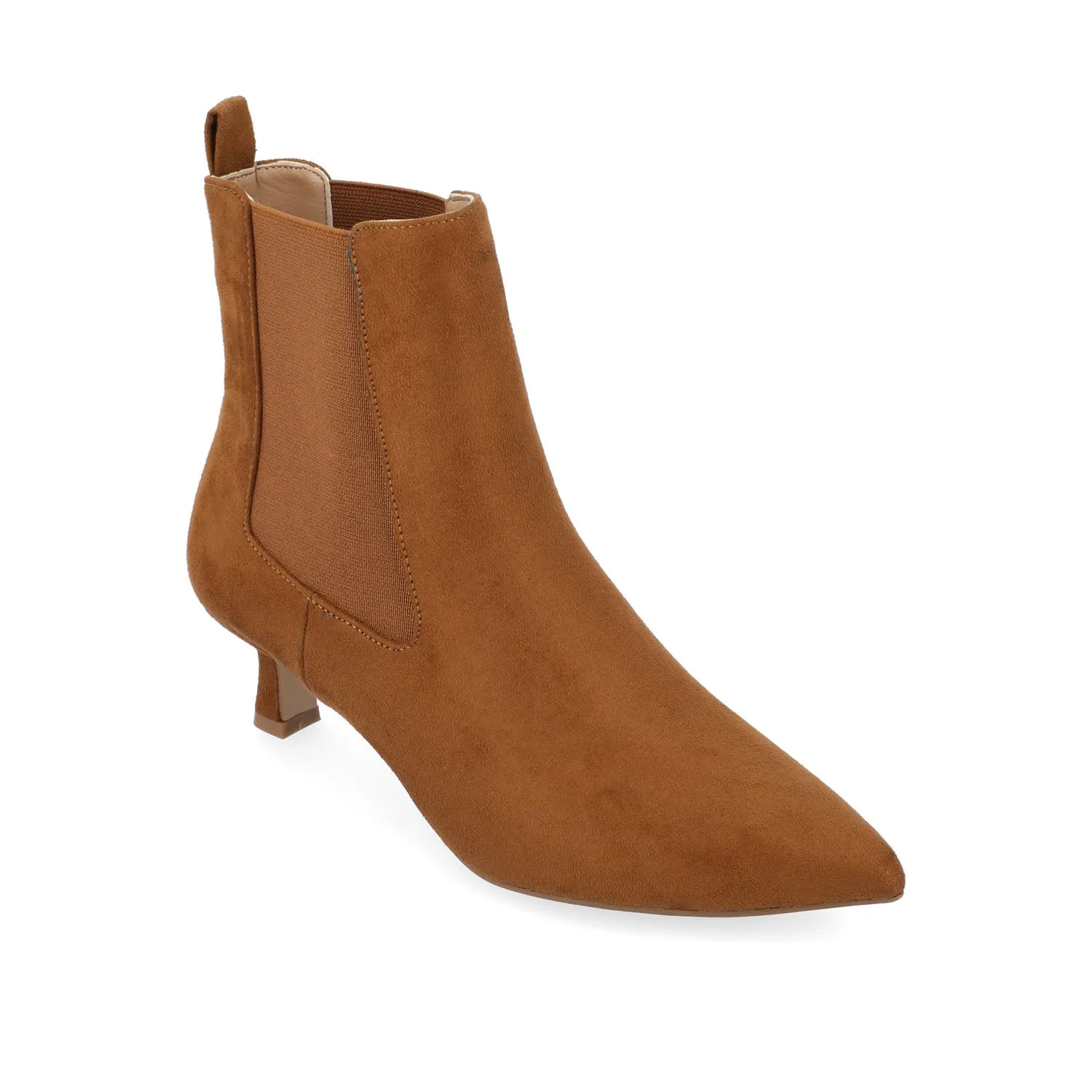 TENLEE CHELSEA BOOTIES IN FAUX SUEDE