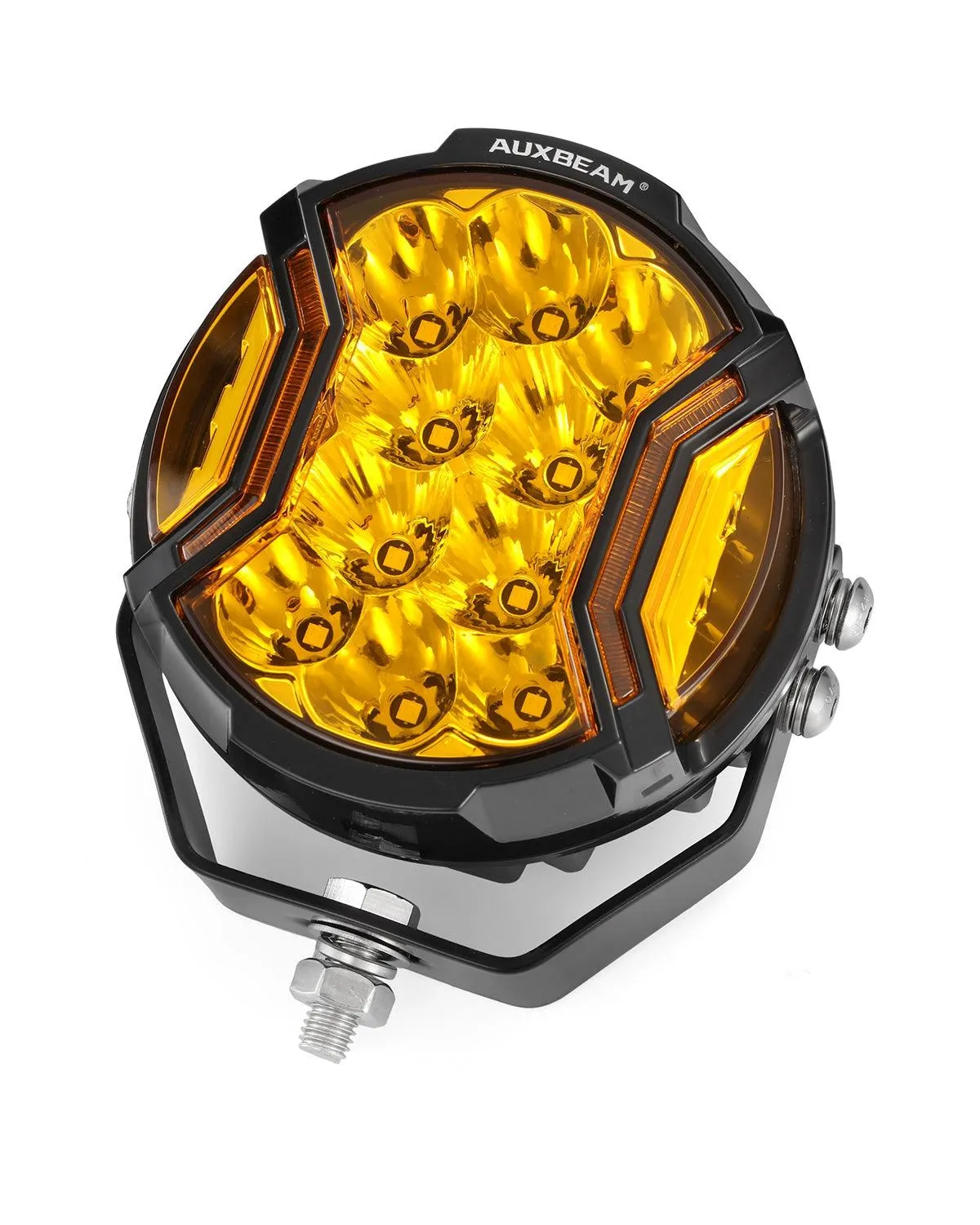 V-ULTRA Series | 5 Inch 172W LED Side Shooter Amber Pod Lights with Amber DRL