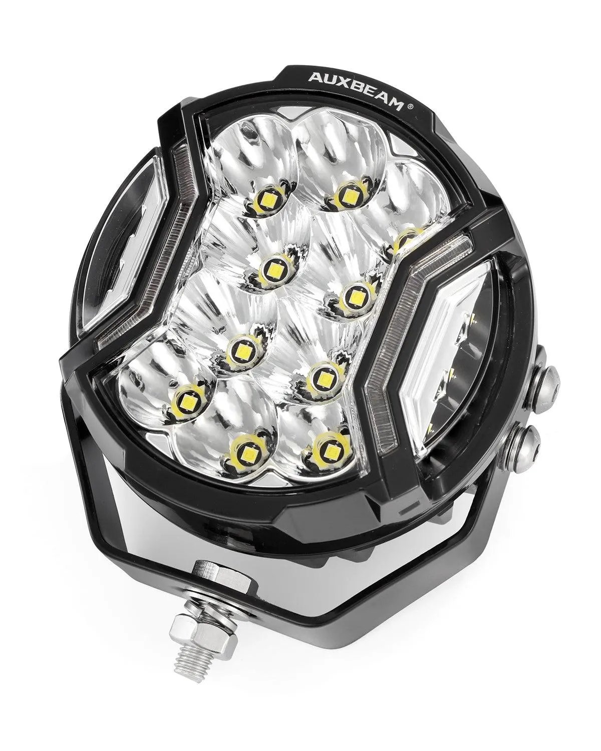 V-ULTRA Series | 5 Inch 172W LED Side Shooter White Pod Lights with Amber DRL
