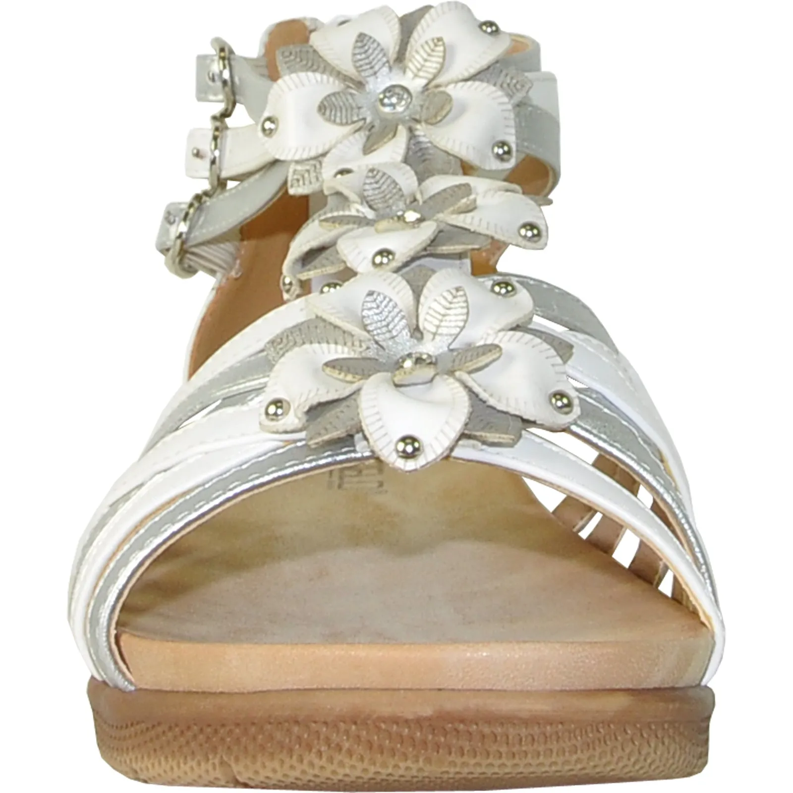 VANGELO Women Sandal LILA Flat Sandal White