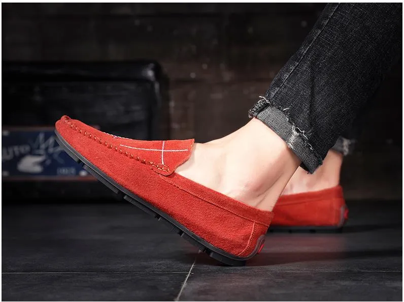 xiangtuibao Genuine Leather Men Casual Shoes Male Loafers Breathable Moccasins Slip On Driving Shoes Mens Flats Zapatos De Hombre